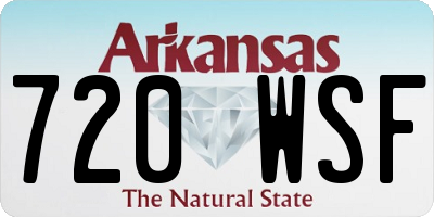 AR license plate 720WSF