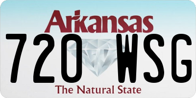 AR license plate 720WSG