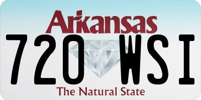 AR license plate 720WSI