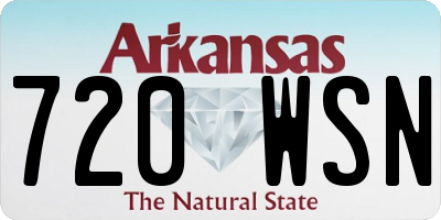 AR license plate 720WSN
