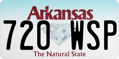 AR license plate 720WSP