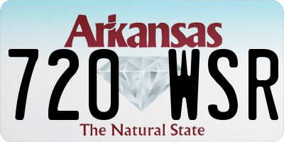 AR license plate 720WSR