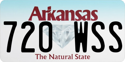 AR license plate 720WSS
