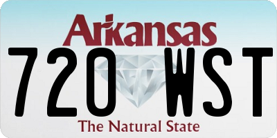 AR license plate 720WST