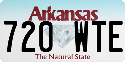 AR license plate 720WTE