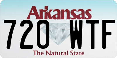 AR license plate 720WTF