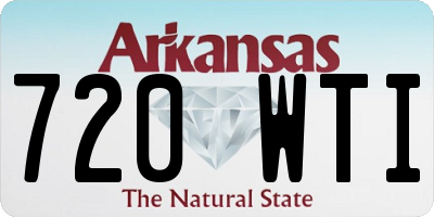AR license plate 720WTI