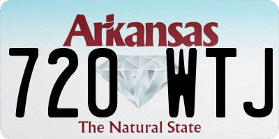 AR license plate 720WTJ