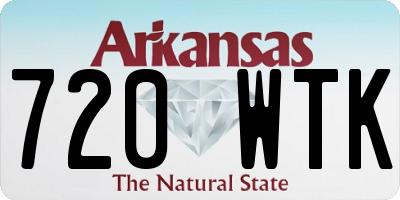 AR license plate 720WTK