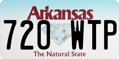 AR license plate 720WTP