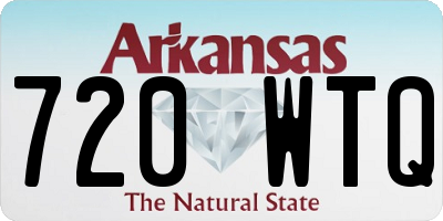 AR license plate 720WTQ