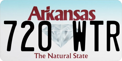 AR license plate 720WTR