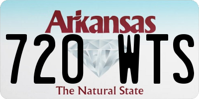 AR license plate 720WTS