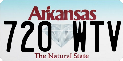 AR license plate 720WTV