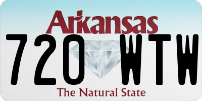 AR license plate 720WTW