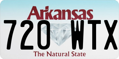 AR license plate 720WTX