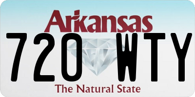 AR license plate 720WTY
