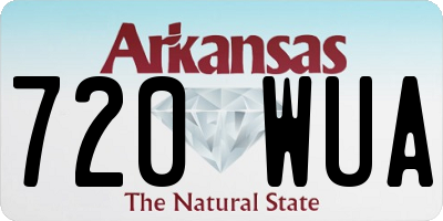 AR license plate 720WUA