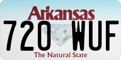 AR license plate 720WUF