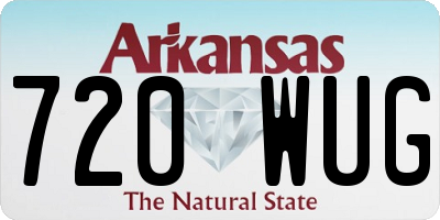AR license plate 720WUG