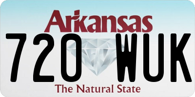 AR license plate 720WUK
