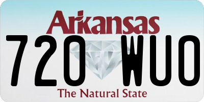 AR license plate 720WUO