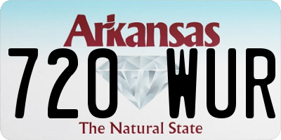 AR license plate 720WUR