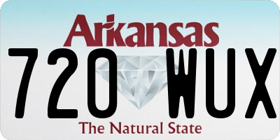 AR license plate 720WUX