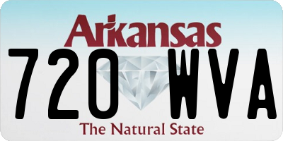 AR license plate 720WVA