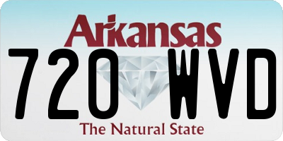 AR license plate 720WVD
