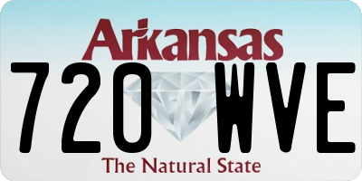 AR license plate 720WVE