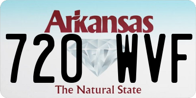 AR license plate 720WVF