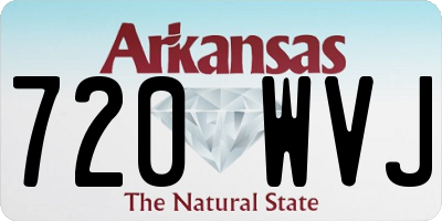 AR license plate 720WVJ