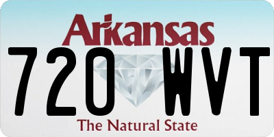 AR license plate 720WVT