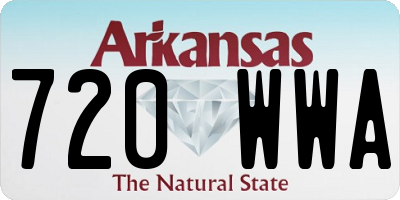 AR license plate 720WWA