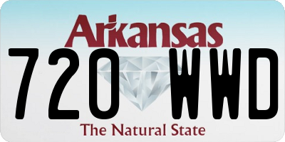 AR license plate 720WWD