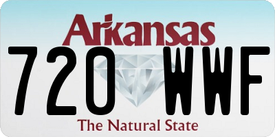 AR license plate 720WWF