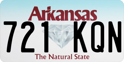 AR license plate 721KQN
