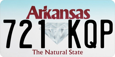 AR license plate 721KQP