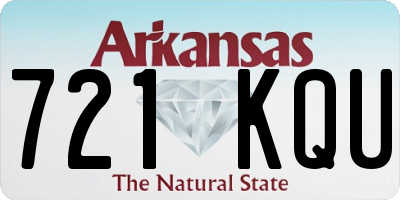 AR license plate 721KQU