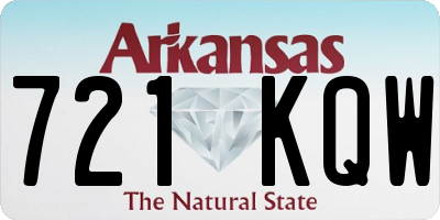 AR license plate 721KQW