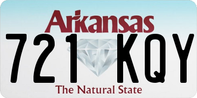 AR license plate 721KQY