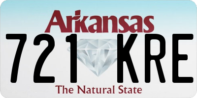 AR license plate 721KRE