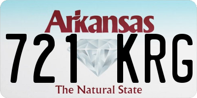 AR license plate 721KRG