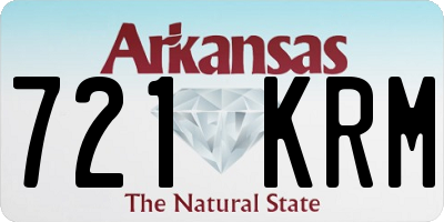 AR license plate 721KRM