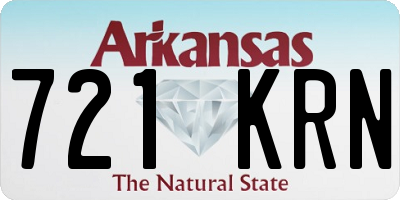 AR license plate 721KRN