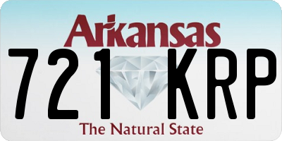 AR license plate 721KRP