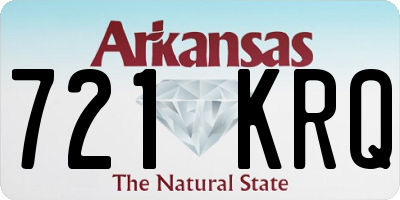 AR license plate 721KRQ