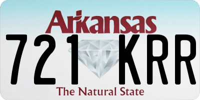 AR license plate 721KRR