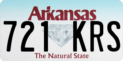 AR license plate 721KRS